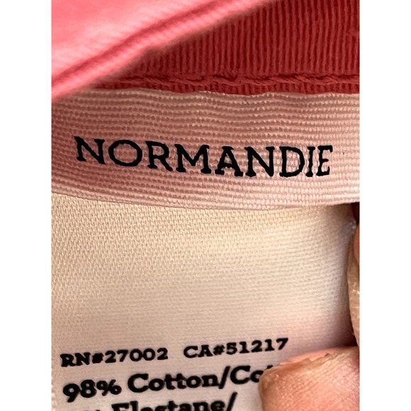 Paige Men's Normandie straight leg jeans in ginger root (salmon pink), size 29 - Picture 3 of 10